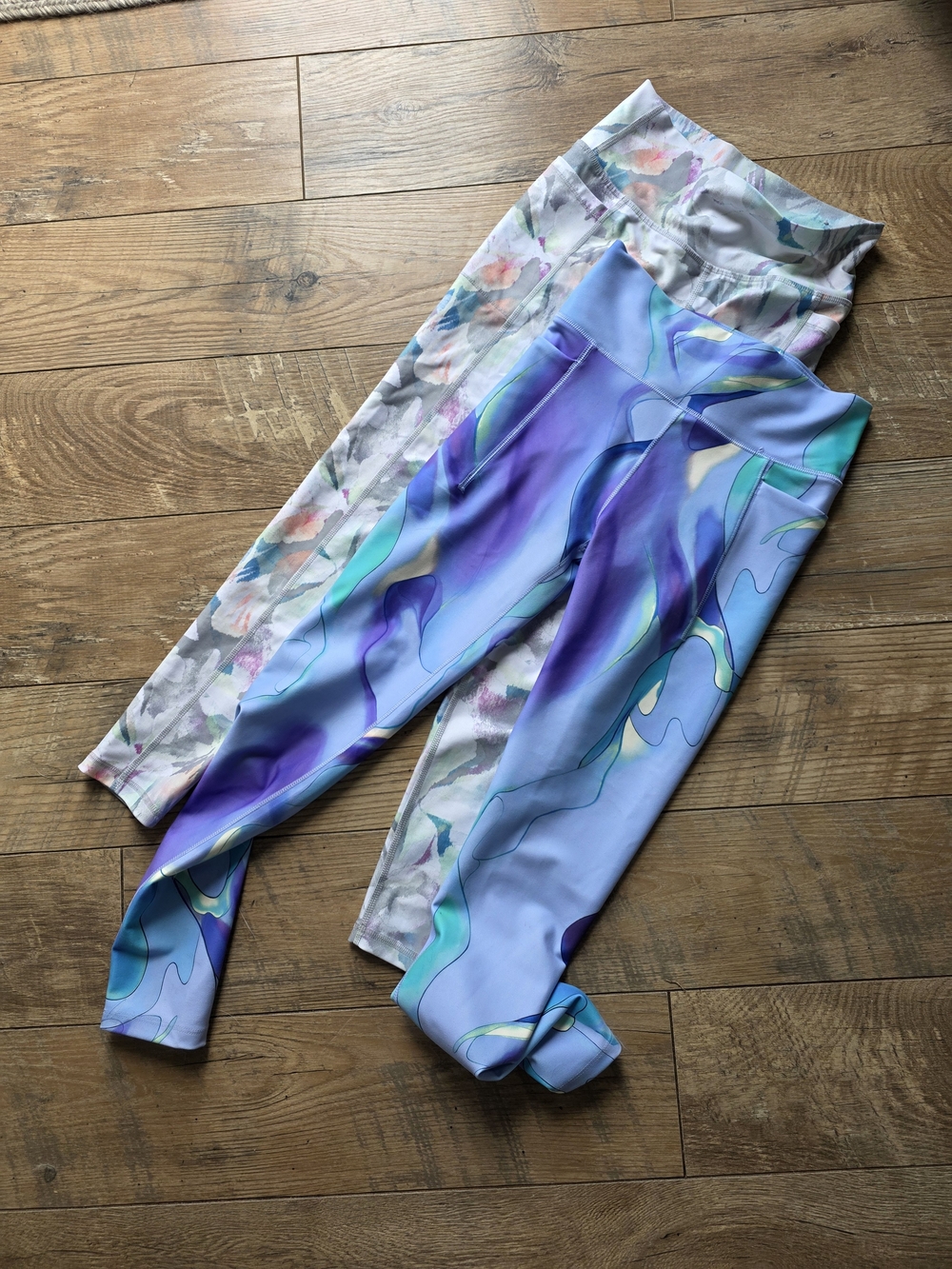 DSG Purple & Teal Watercolor Kids' Leggings Bundle